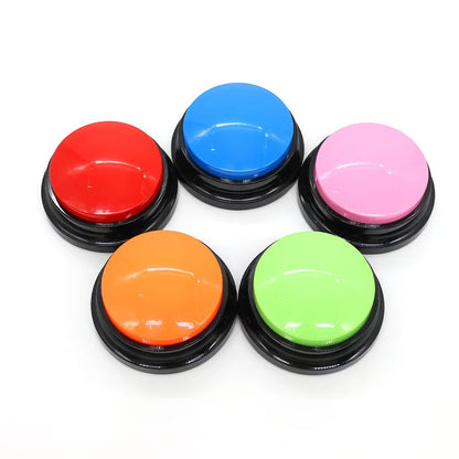 Recordable Pet Communication Buttons: Talking Sound Pad Training for Dogs & Cats, Customizable To Teach Your Pet To Speak