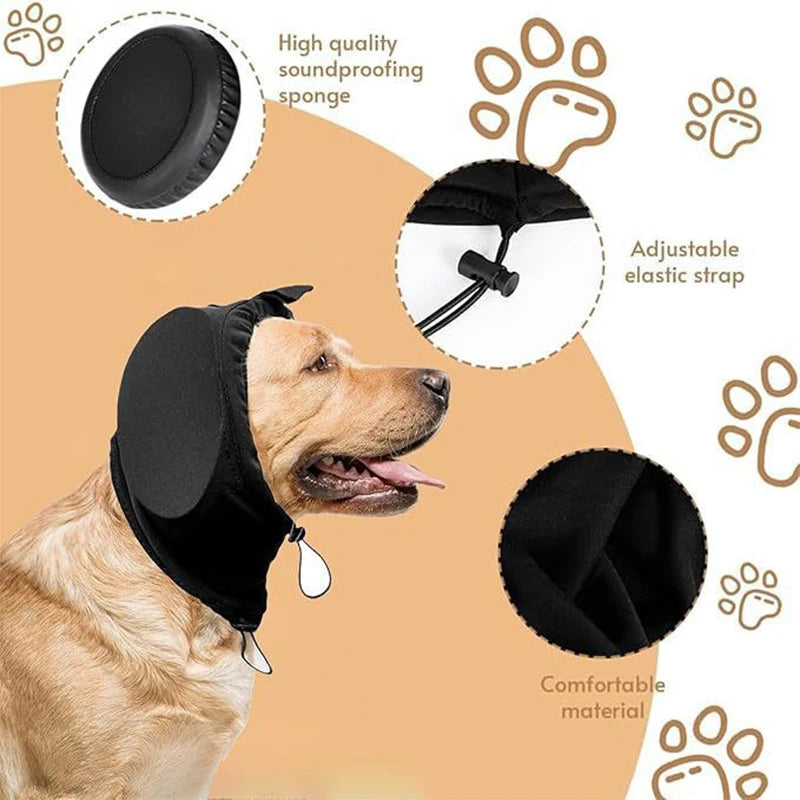 Dog Ear Covers. Waterproof & Soundproof Dog Ear Muffs for Noise, Water and Debris Protection. 360° Enveloping, Comfortable Dog Ear Warp