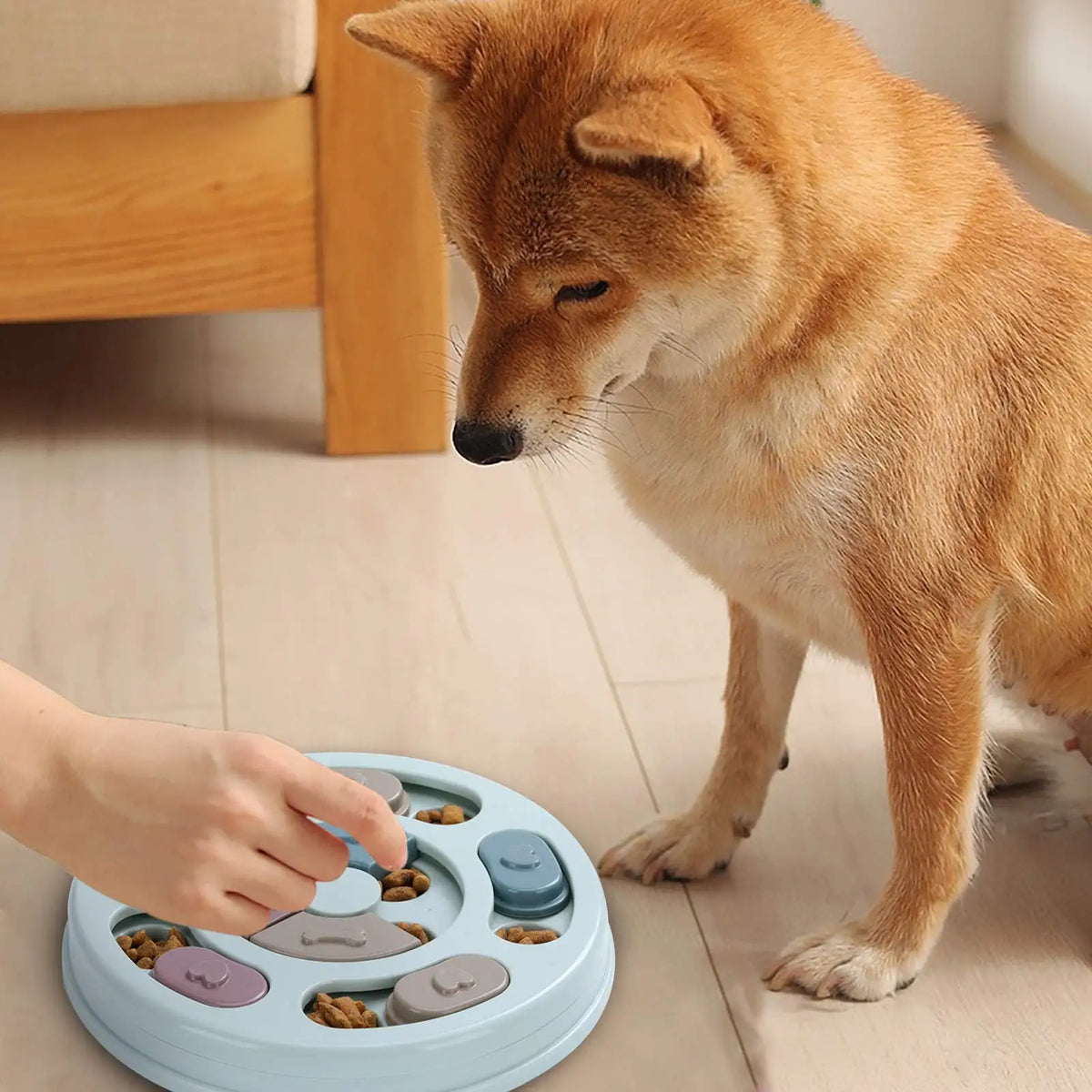 Dog Treat Puzzle Toy. Food Dispenser, IQ Training, Mental Enrichment, Slow Feeder. Interactive Pet Game for Small/ Medium/ Large Dogs