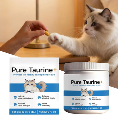 Pet Supplements 200g Daily Nutrition for Cats. Wet Or Dry Food Supplements for Small, Medium & Large Breeds
