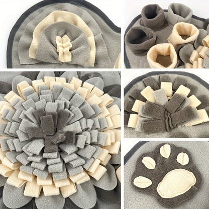 Pet Sniffing Mat For Dogs, Interactive, Durable Dog Slow Feeding Pad. Training Mat For Foraging Skills And Slow Eating