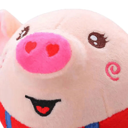 Cartoon Pig, Active Moving Pet Plush Toy. USB Rechargeable. Talking, Moving Dog Ball Toy. Bouncing Balls for Dogs/Cats