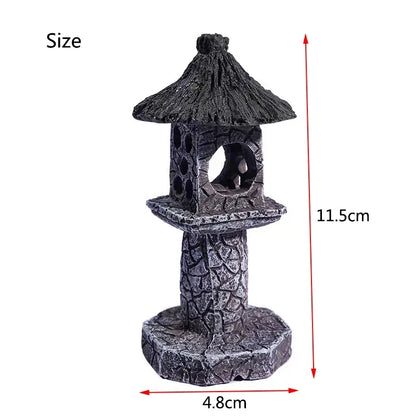 New Resin Artificial Fish Tank Ancient Castle Decoration. Aquarium Rock Cave Building Decoration