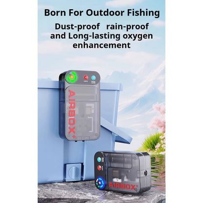 Aquarium Air Pump. Small Oxygen Pump, Lithium Battery, Magnetic Charging. Household, Outdoor. Waterproof & Portable. Silent