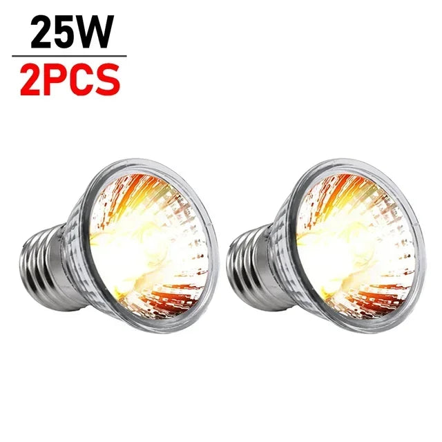 1-10PCS 25/50/75W UVA+UVB Reptile Lamp Bulb. Turtle Basking UV Light Bulbs. Heating Light ,Full Spectrum Sunlamp for Amphibians