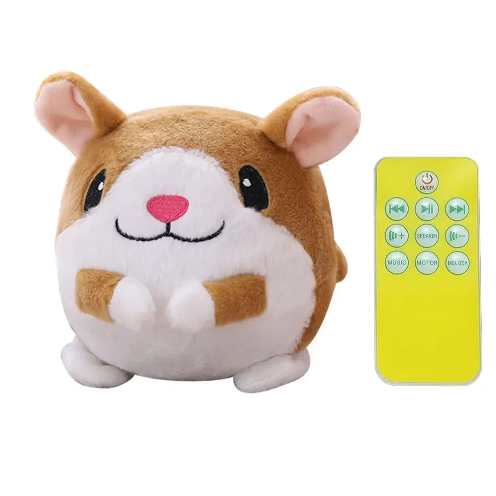 Electronic Pet Dog Toy Ball. Pet Bouncing Ball, Music Vibration, Bite Puppy Ball, Interactive Dog Chewing Moving Plush Doll Toy