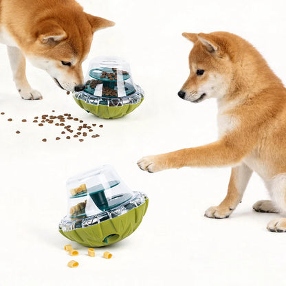 Dog Fun Bowl. Feeding Toys for Dog/Cat. Shaking Leakage Food Ball Food Dispenser. Tumbler Feeder Pet Interactive Toys.