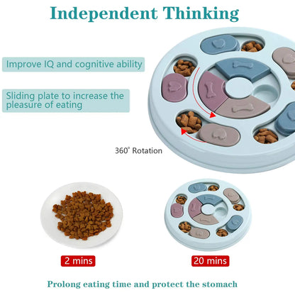 Dog Treat Puzzle Toy. Food Dispenser, IQ Training, Mental Enrichment, Slow Feeder. Interactive Pet Game for Small/ Medium/ Large Dogs