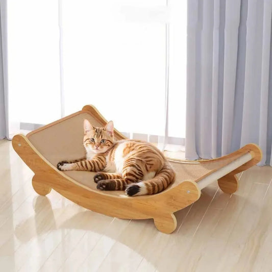 Wooden Cat Scratching Pads, Multifuction. Cats Sleeping Bed Detachable Wear-resistant Cat Scratch Board. Kitten Grinding Cats Toys