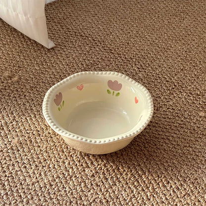 Cat/Dog Ceramic Bowl. Pet Drinking Water/Feeding Bowl.