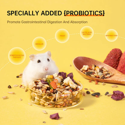 Hamster Food Grain Feed. Factory Wholesale. Golden Bear Hamster Nutritional Feed Molar Grain.