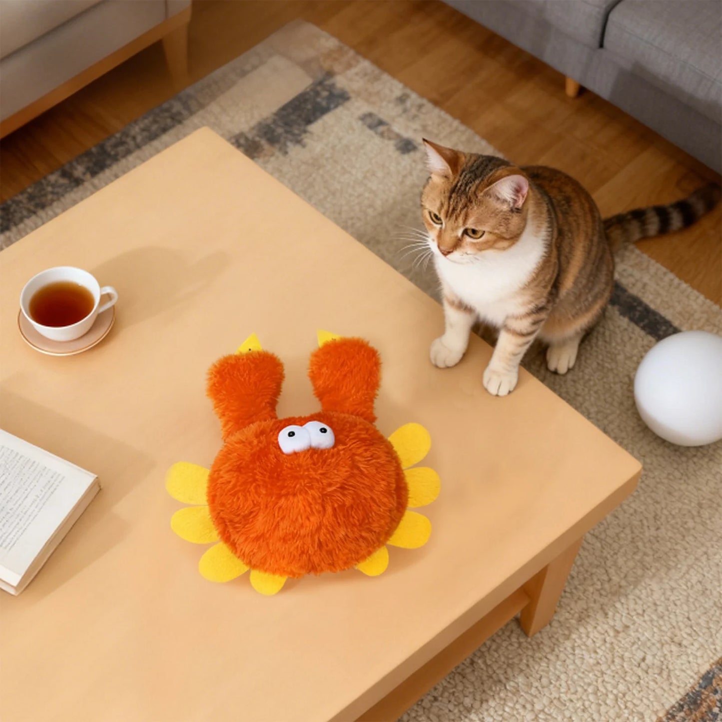 Pet Plush, Bite Resistant Toys. Interactive Cat/Dog Toys. Moving Animal Shaped Chew Toy. Indoor Exercise and Teeth Cleaning
