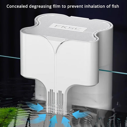 Smal/l Medium Aquarium Waterfall. Wall Mounted Filtration Filter. Adjustable Flow. Surface Skimmer. Fish Tank Waterfall Oxygenation