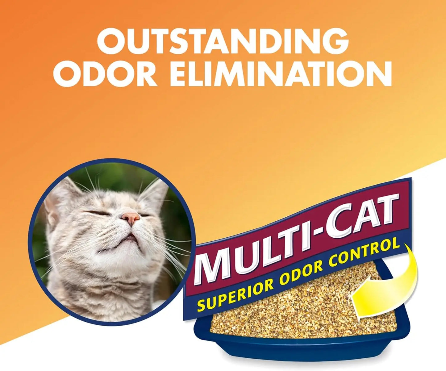 Natural Clumping Cat Litter for Odor Control, Multi-Cat Formula, 18 lb Bag