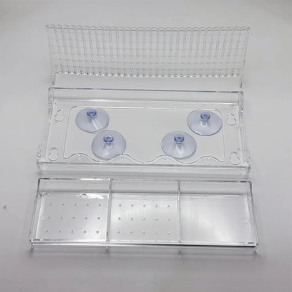 Window Mounted Feeder with Strong Suction Cups. Transparent, Acrylic, Hanging Birdhouse Feeder for Outside Garden Yard