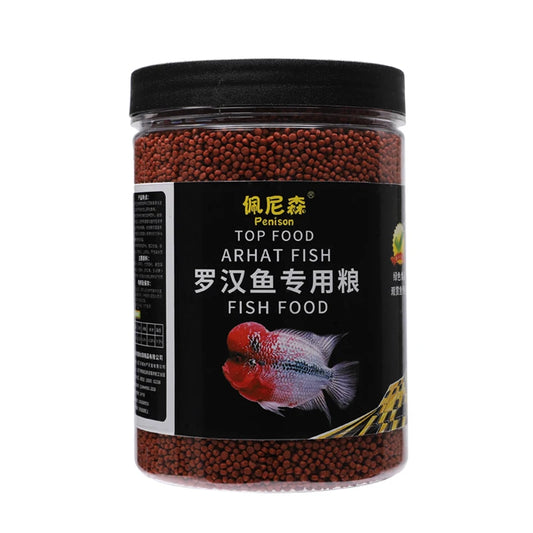 Arhat Fish Food. Adequate Amount Of Astaxanthin To Enhance Brightness. Nutritious