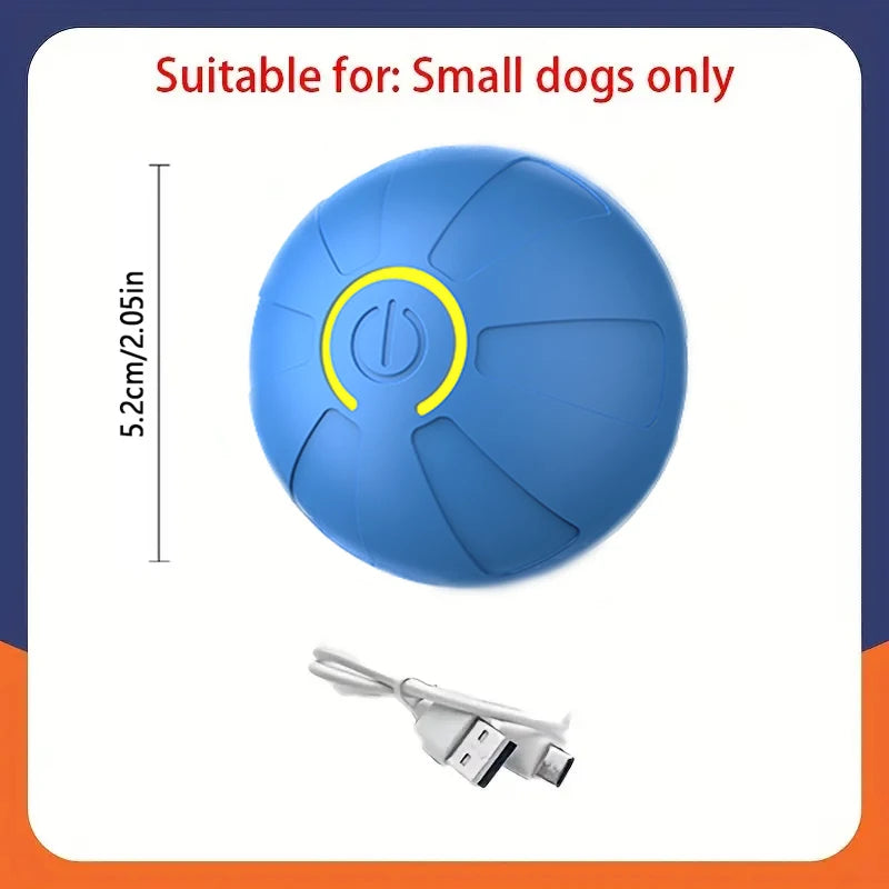 Smart Dog Toys. Electronic Ball, Interactive Pet Toy, Moving Ball. USB Automatic Moving Bouncing for Dogs and Cats