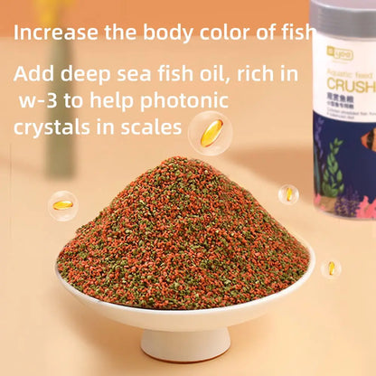 Small Fish Food, Color-enhancing and Immune-enhancing. High-protein Ornamental Fish Feed, Goldfish Particle