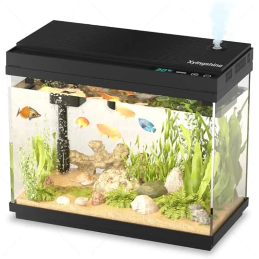 Compact Desktop Fish Tank. Smart Aquarium Kit with 2.5Gal Auto Humidifying Feature. Intelligent Mist Spray System. Ultra Quiet, Silent.