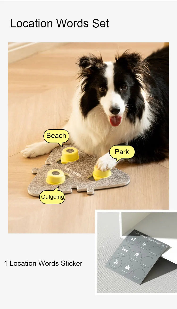 Pet Training Communication Talking Tools.  Voice Record for Cats and Dogs. Press Buzzer Button, Pet Speaking Toys.