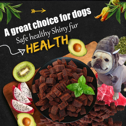 Dog Snacks. Beef Particles, Appetising, Digesting, Nutritious, Delicious Chewy Training Rewards for Adult Dogs & Puppies