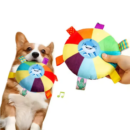 Dog sounding plush toy bell. Cartoon toy. Puppy/small dog Teddy. Teeth grinding toy. Wear-resistant bite-resistant pet toy