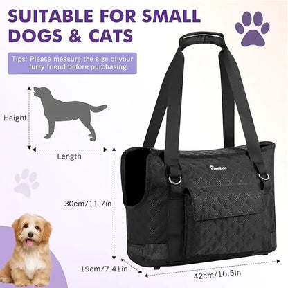 Pawaboo Dog Purse. Carrier for Small Dogs with Pocket. Lightweight Dogs and Puppies. Tote Bag Carrier. Dog Carriers. Soft Sided