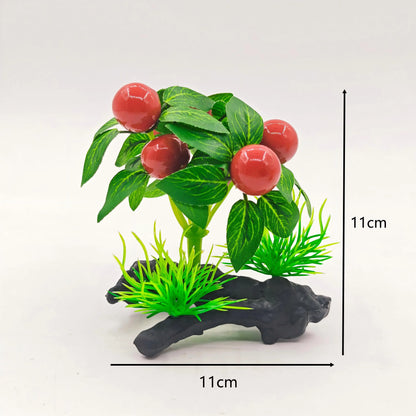 11cm Artificial Aquarium Ornament.  Aquatic Plant Water Weeds Decor