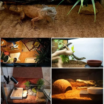 Reptile Carpet. Natural Coconut Fiber Coir. Tortoise Mat for Pet Terrarium Liner. Lizard , Snake, Chamelon & Turtle