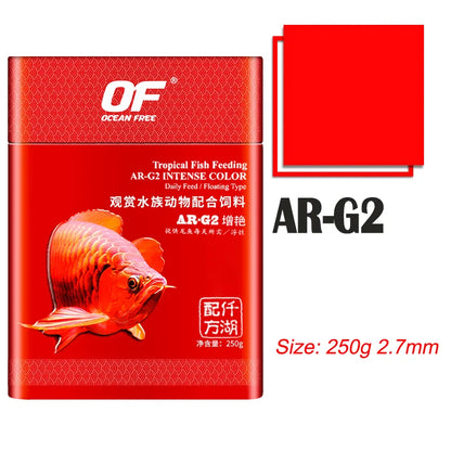 Ocean Free Arowana Feed. Aquarium Fish Food Granule. Increase Color AR-G1 AR-G2