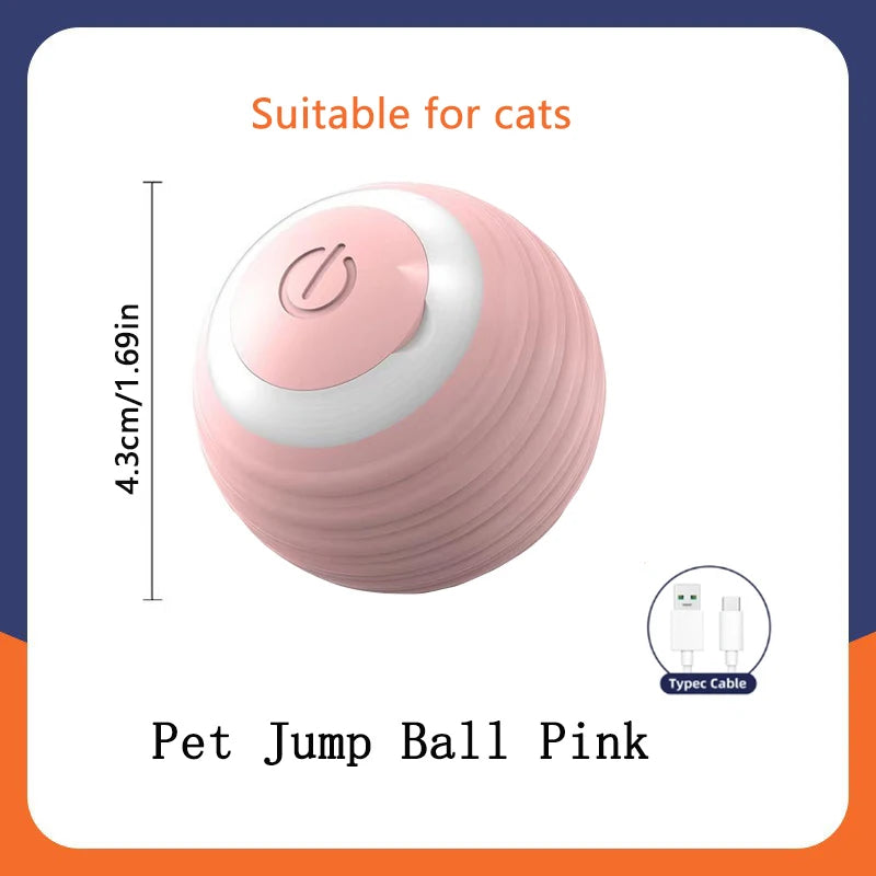 Smart Dog Toys. Electronic Ball, Interactive Pet Toy, Moving Ball. USB Automatic Moving Bouncing for Dogs and Cats