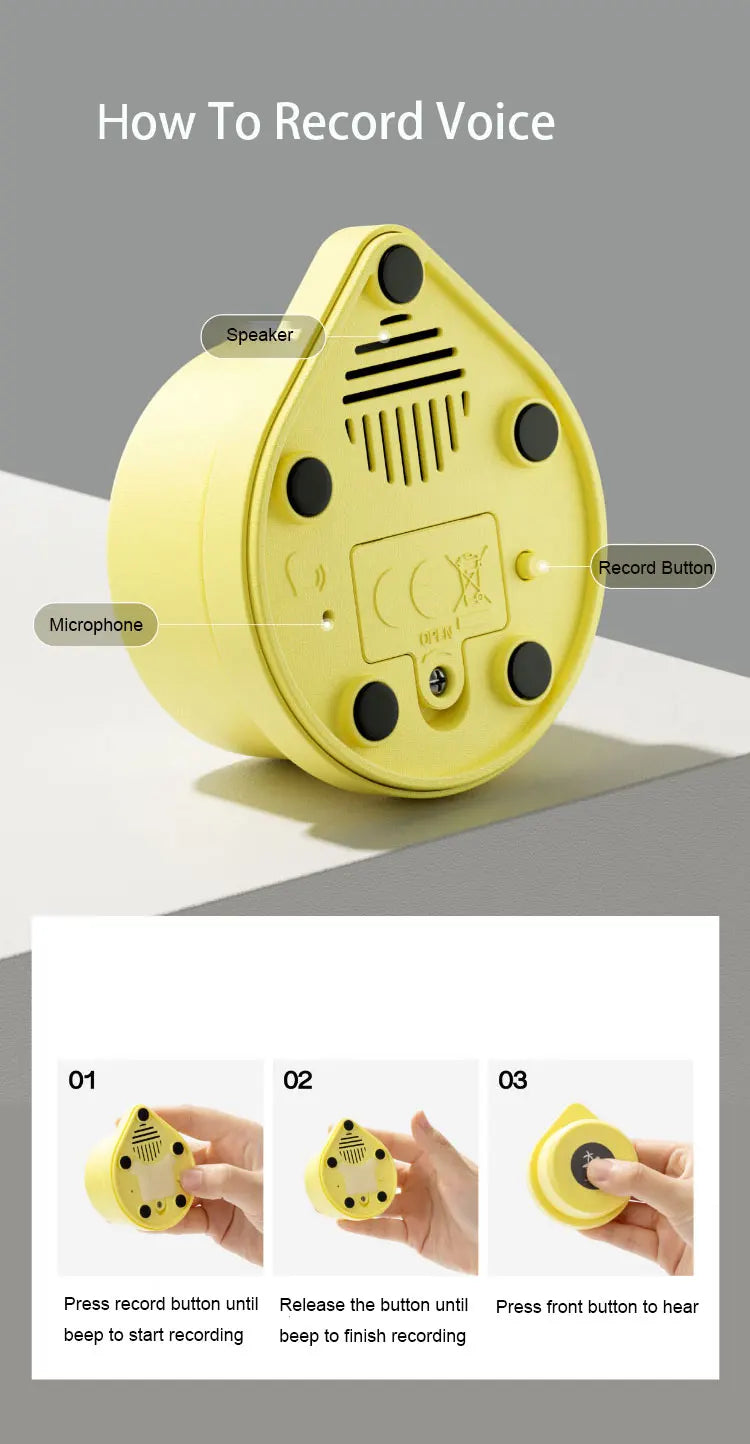 Pet Training Communication Talking Tools.  Voice Record for Cats and Dogs. Press Buzzer Button, Pet Speaking Toys.