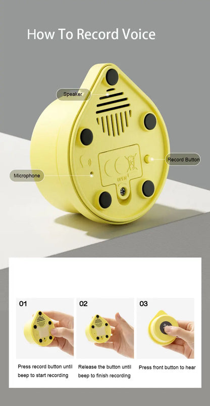 Pet Training Communication Talking Tools.  Voice Record for Cats and Dogs. Press Buzzer Button, Pet Speaking Toys.