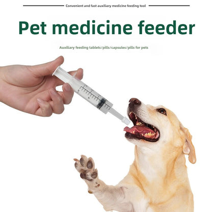 Pet Push Tube Medicine Dispenser for Dogs and Cats. Universal for Feeding Medicine to Dogs and Cats
