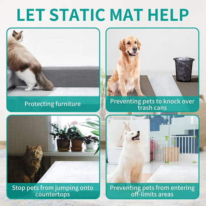 Pet Shock Mat. Training Mats for Cats/Dogs. Keeping Cats and  Dogs Off Furniture/Counters