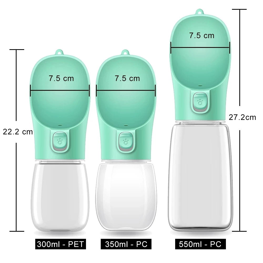 Portable Dog Water Bottle For Small Large Dogs/Cats. Leakproof Drinking Bowls.