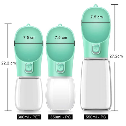 Portable Dog Water Bottle For Small Large Dogs/Cats. Leakproof Drinking Bowls.