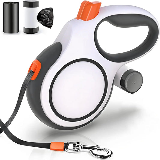 5m 8m 50kg Dog Leash. Retractable Roulette Collar for Small or Big Dogs. Adjustable, Walking or Hiking. French Bulldog Rope