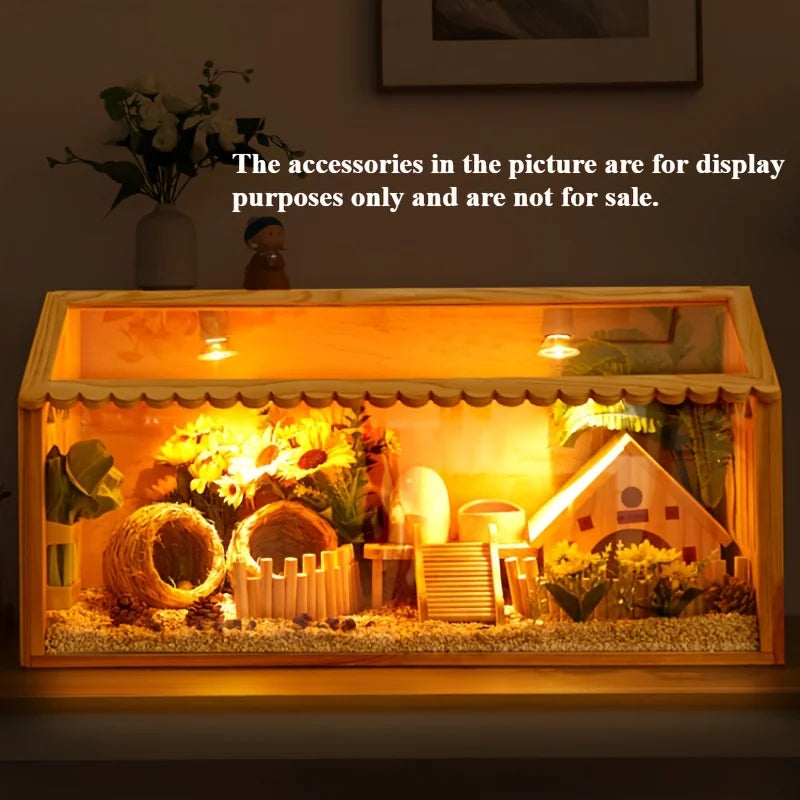 Small Pet Feeding Box. Chick Insulation, Hamster Box, Climbing Pet Villa - for Pet Mice, Rutin Chickens, Reptiles, Hedgehogs