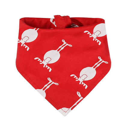 Christmas Dog Bandanas. Christmas Tree and Santa Claus Dog Scarf for Boys and Girls Holiday Bandana for Cats & Dogs