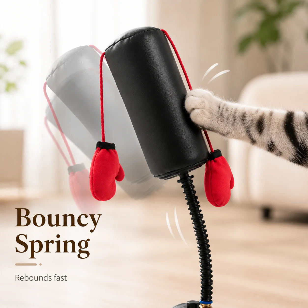 Cat Boxing Toy - Multi-functional Cat Stimulation  for Self-Entertainment and Relaxation - Interactive Cat Toy