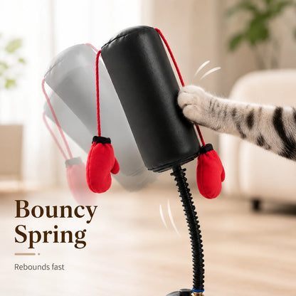 Cat Boxing Toy - Multi-functional Cat Stimulation  for Self-Entertainment and Relaxation - Interactive Cat Toy