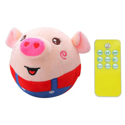 Electronic Pet Dog Toy Ball. Pet Bouncing Ball, Music Vibration, Bite Puppy Ball, Interactive Dog Chewing Moving Plush Doll Toy