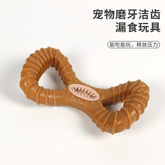 Dog Toy. Is Durable and Chew-Resistant, Dispenses Treats, Grinds Teeth, Cleans Teeth, Educational and Interactive Pet Supplies