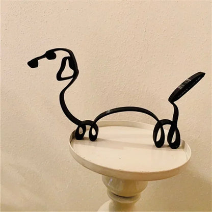 Dog Cat Minimalist Art Sculpture Decor. Gift Metal Decor. Modern Home/Office Accessories. Animal Shape Ornament. Dropshipping