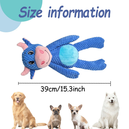 Durable Interactive Plush Dog Toy. Soft Large Companion Toy for Small Medium Large Dogs
