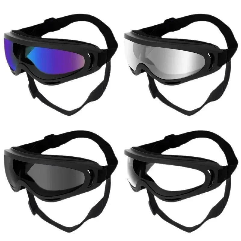 Pet Goggles, Adjustable, Anti UV Glare, Windproof Sunglasses for Dogs. Outdoor Hiking, Running, Beach. All Breeds Eye Protection, Black
