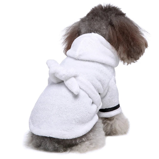 Pet Dog Bathrobe Dog Pajamas. Sleeping Clothes. Soft Pet Bath Drying Towel. Clothes for for Puppy/Dogs/Cats