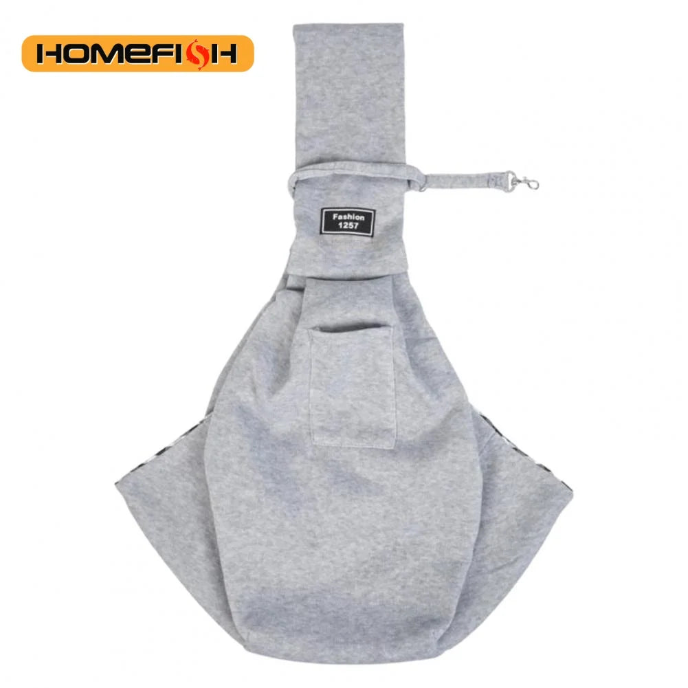 Adjustable Dog Sling Carrier with Pocket. Breathable Small Animals Carrier. Crossbody Shoulder Pet Bag. Outdoor Travel Portable Bag