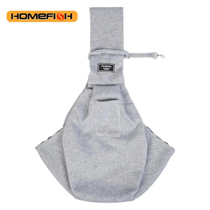 Adjustable Dog Sling Carrier with Pocket. Breathable Small Animals Carrier. Crossbody Shoulder Pet Bag. Outdoor Travel Portable Bag